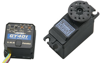 GY-401 gyro + S9254 serwo cyfrowe - zestaw